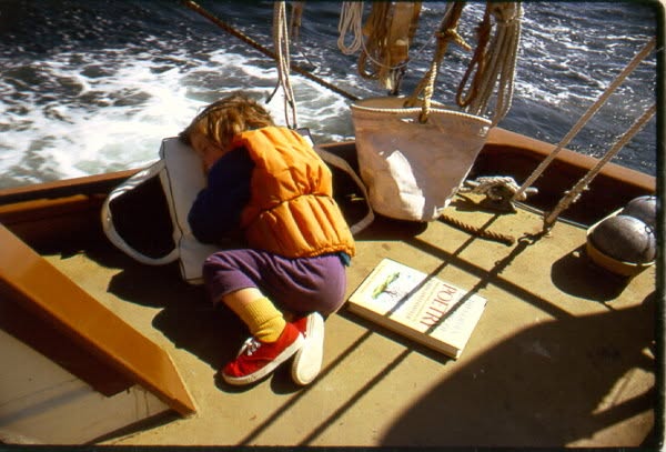 A childhood nap on the deck of a sailboat